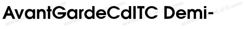 AvantGardeCdITC Demi字体转换